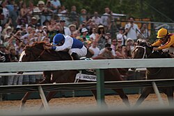 The Preakness Stakes, the second leg of the Triple Crown, is run every May at Pimlico Race Course in Baltimore.