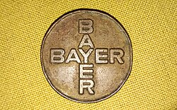 Undated Bayer copper token