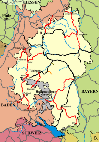 Railway network in 1874