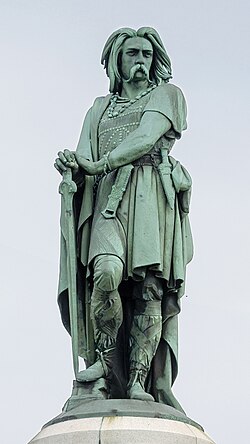 Vercingétorix Memorial in Alesia, near the village of Alise-Sainte-Reine, France.