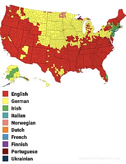 Largest white alone or in any combination ancestry by county, per the 2020 census