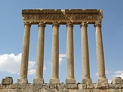 Corinthian capitals of the Temple of Jupiter in Baalbek