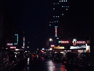 Several bebop musicians headlining on 52nd Street, May 1948