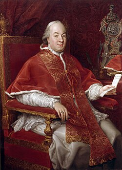 Giovanni Angelo Braschi, one of the cardinals created by Ganganelli, would become his successor Pope Pius VI