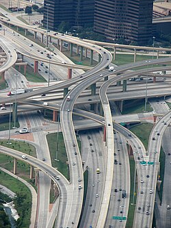 The High Five Interchange in Dallas