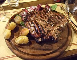 Florentine steak in Florence
