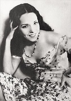 Lupe Vélez, Mexican silent film actress. La Zanduga was the first Spanish-speaking movie Lupe Velez started in.