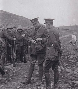 Freyberg with Sub Lieutenant Rupert Brooke at Lemnos, 1915.
