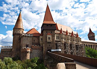 Corvin Castle in Transylvania (built between 1446 and 1480) was one of the biggest in Eastern Europe at that time.