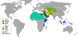 Islamic schools of law in the Muslim world[citation needed]