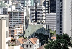Aerial view of Lutheran Church in Novo Hamburgo