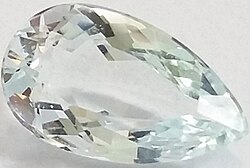 Faceted goshenite, 1.88 carats (0.376 g), Brazil