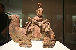 A Westerner on a camel, Northern Wei dynasty (386–534)
