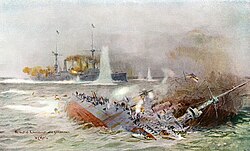 Battle of the Falkland Islands by W.L. Wyllie