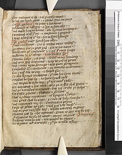 Piers Ploughman from a 14th-century manuscript