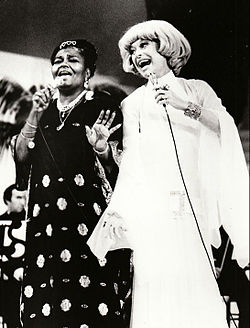 Channing performing with Pearl Bailey in 1973[48]