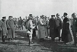 President Raymond Poincaré and King George V, 1915