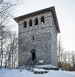 Roman tower (reconstruction) at Limes – Taunus / Germany