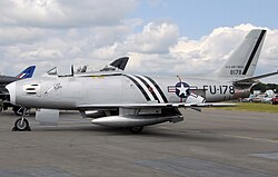 Preserved airworthy F-86A Sabre at Kemble Air Day 2008, England