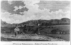 A view at Pahaquarric, Sussex County, New Jersey, engraved by John Scoles c. 1794