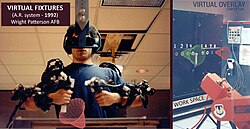 Photograph of an early AR system