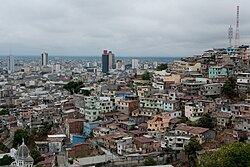 Poor class neighborhoods in Guayaquil