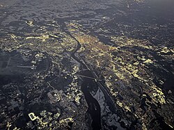Aerial view in 2024