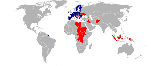 Since 2002, the European Union has intervened abroad thirty times in three different continents.[citation needed][clarification needed]