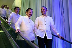 Brunei's Sultan and Foreign Minister Hassanal Bolkiah meets with U.S. President Barack Obama, 18 November 2015.