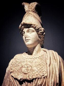 Athena statue in the Antalya Museum.