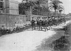 10 October 1918, 2nd Battalion Black Watch (7th Meerut Division) arrive in Beirut after marched 96 miles (154 km) in 8 days from Haifa