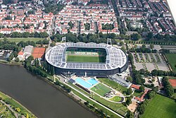 Weserstadion is the home ground of Werder Bremen.
