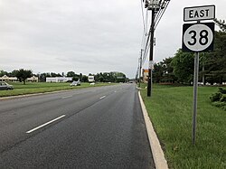 Route 38 in Moorestown