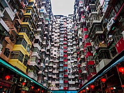 Monster Building, a famous group of residential buildings in Quarry Bay