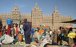A market scene in Djenné
