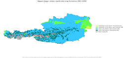 Köppen-Geiger climate classification map for Austria[130]