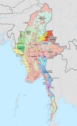 Ethnic armies in Myanmar that are involved in the Myanmar civil war (2021–present)