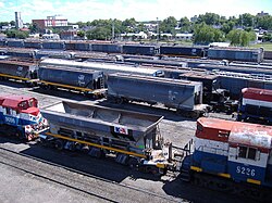 Nuevo Central Argentino (NCA) freight railway yards