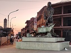 Downtown Mosul at night
