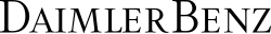 The final logo of Daimler-Benz AG, used until its merger with Chrysler Corporation in 1998