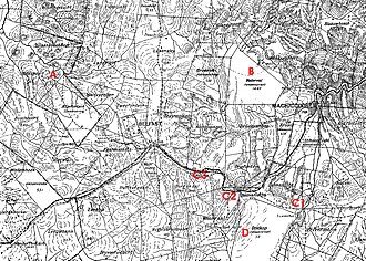 Long Tom emplacements during Battle of Bergendal