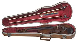 Violin case owned by Ginger Smock