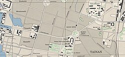 Tainan city center during WWII