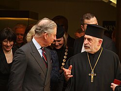Charles conversing with Šuvarský