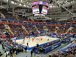 A EuroLeague game in Moscow in 2018