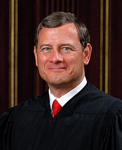 headshot portrait of Chief Justice Roberts