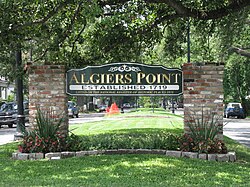 Algiers Point sign