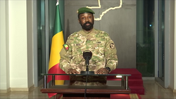 Assimi Goita, interim president of Mali since the 2021 Malian coup d'état