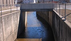Channelized stream (Sechler Run) in Danville, Pennsylvania