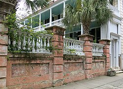 The Poyas-Cohen Mordecai House, at 69 Meeting Street, built in 1796–1800